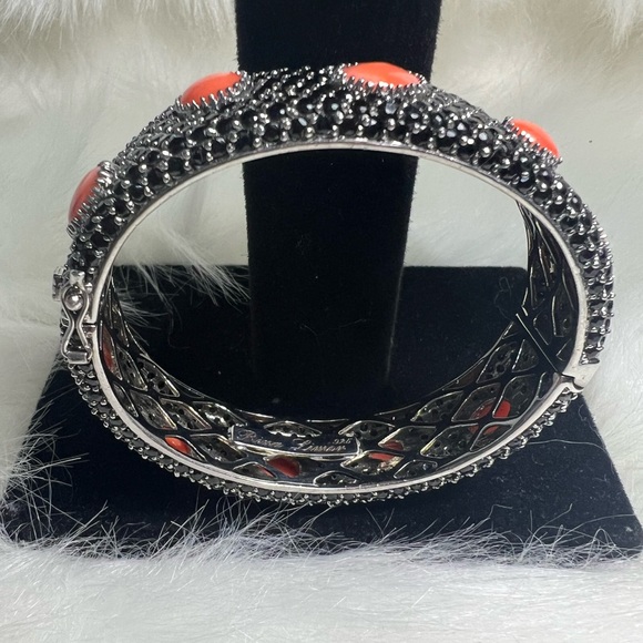Rina Limor  Onix and Coral 🧡 Bangle - Picture 1 of 17